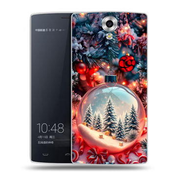 Силиконовый чехол на Homtom HT7 с принтом Новый год