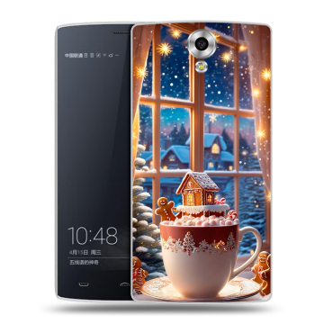 Силиконовый чехол на Homtom HT7 с принтом Новый год