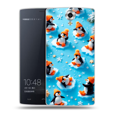 Силиконовый чехол на Homtom HT7 с принтом Новый год