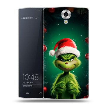 Силиконовый чехол на Homtom HT7 с принтом Гринч Новый год Рождество