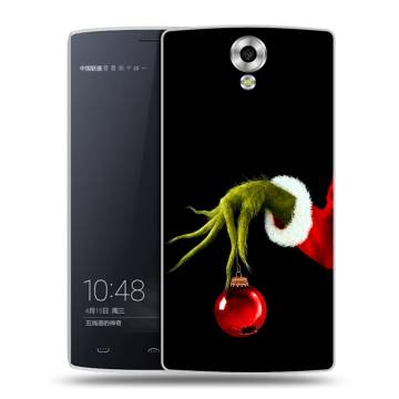 Силиконовый чехол на Homtom HT7 с принтом Новый год Гринч