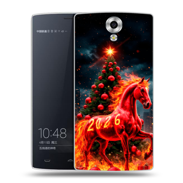 Силиконовый чехол на Homtom HT7 с принтом Новый год