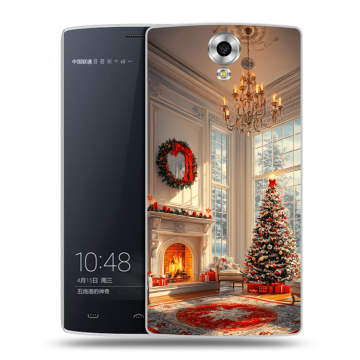 Силиконовый чехол на Homtom HT7 с принтом Новый год