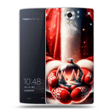 Силиконовый чехол на Homtom HT7 с принтом Новый год