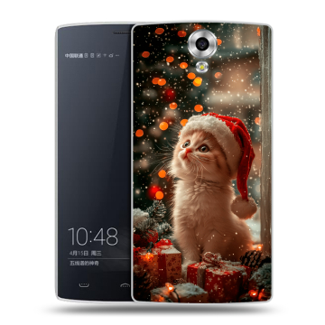 Силиконовый чехол на Homtom HT7 с принтом Новый год
