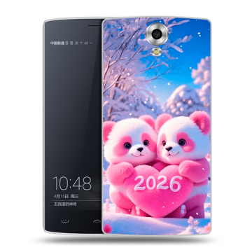 Силиконовый чехол на Homtom HT7 с принтом Новый год