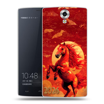Силиконовый чехол на Homtom HT7 с принтом Новый год