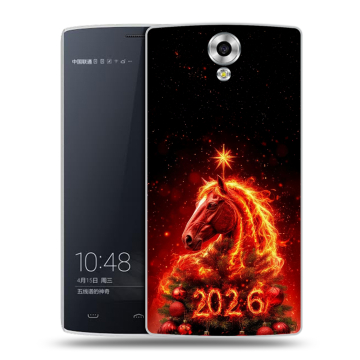 Силиконовый чехол на Homtom HT7 с принтом Новый год