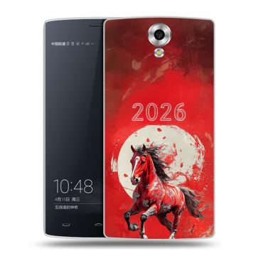 Силиконовый чехол на Homtom HT7 с принтом Новый год