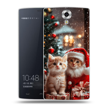 Силиконовый чехол на Homtom HT7 с принтом Новый год