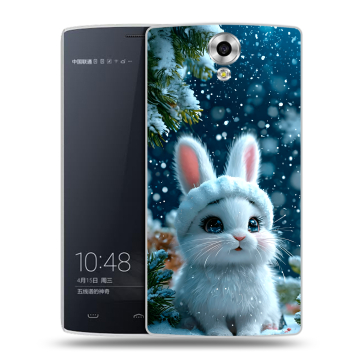 Силиконовый чехол на Homtom HT7 с принтом Новый год