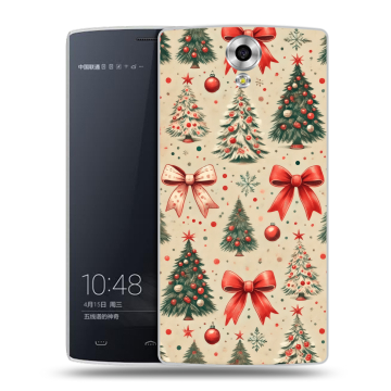 Силиконовый чехол на Homtom HT7 с принтом Новый год