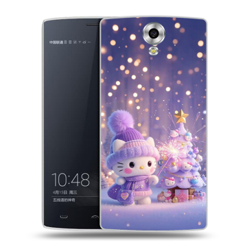Силиконовый чехол на Homtom HT7 с принтом Новый год