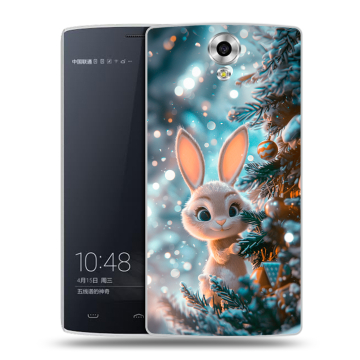 Силиконовый чехол на Homtom HT7 с принтом Новый год