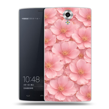 Силиконовый чехол на Homtom HT7 с принтом женский