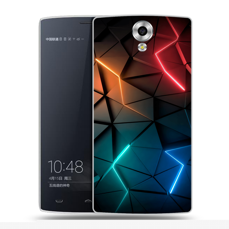 Силиконовый чехол на Homtom HT7 с принтом Абстракция неон Силиконовый чехол на Homtom HT7 с принтом Абстракция неон