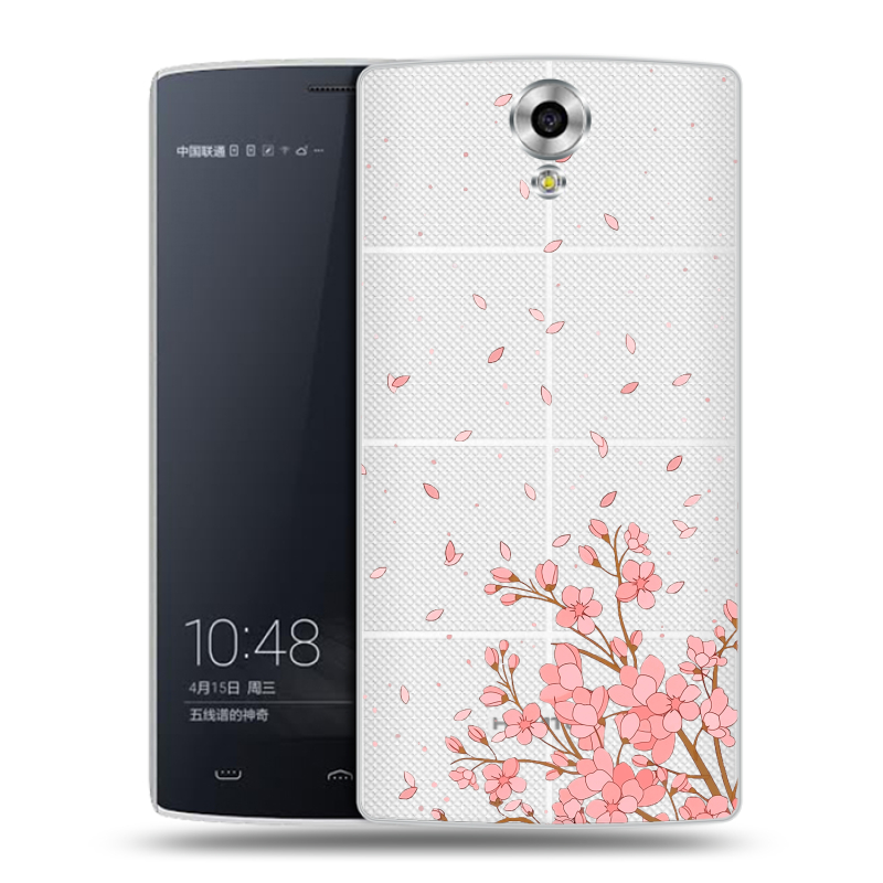 Силиконовый чехол на Homtom HT7 с принтом Ветка сакуры Силиконовый чехол на Homtom HT7 с принтом Ветка сакуры
