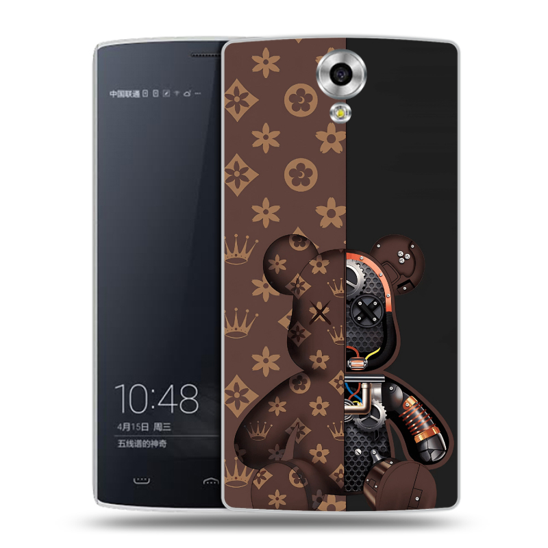 Силиконовый чехол на Homtom HT7 с принтом Луи робот Силиконовый чехол на Homtom HT7 с принтом Луи робот