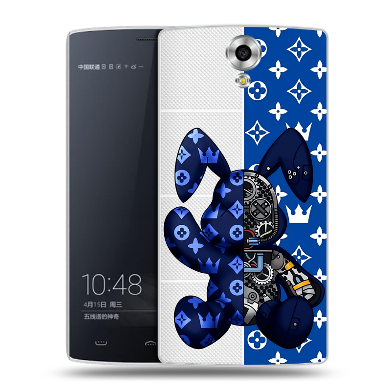 Силиконовый чехол на Homtom HT7 с принтом Луи робот Силиконовый чехол на Homtom HT7 с принтом Луи робот