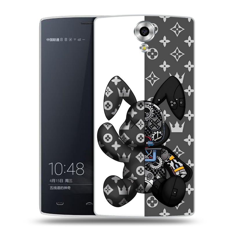 Силиконовый чехол на Homtom HT7 с принтом Луи робот Силиконовый чехол на Homtom HT7 с принтом Луи робот