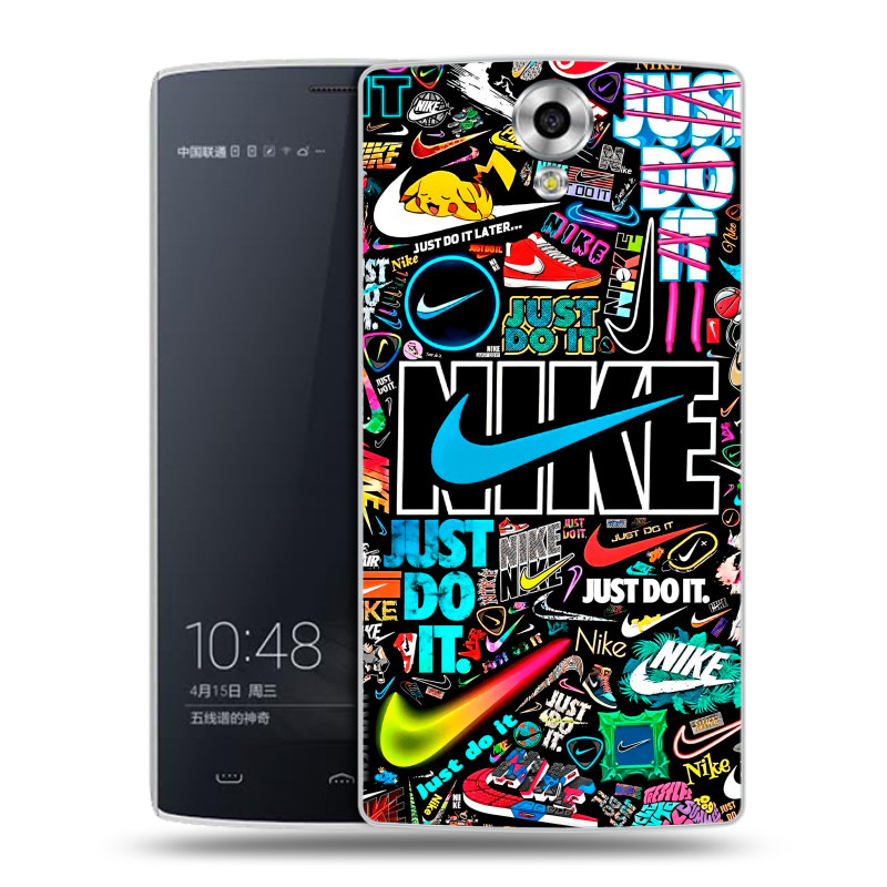 Силиконовый чехол на Homtom HT7 с принтом найк nike черный Силиконовый чехол на Homtom HT7 с принтом найк nike черный