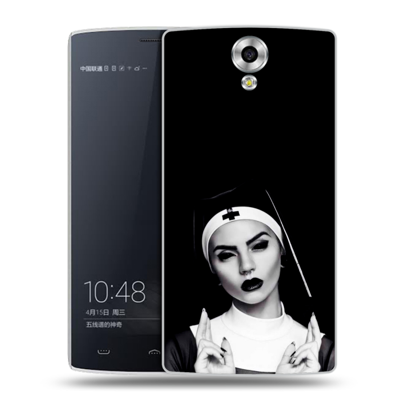 Силиконовый чехол на Homtom HT7 с принтом монашка Силиконовый чехол на Homtom HT7 с принтом монашка