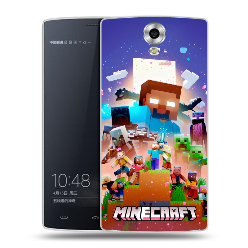 Силиконовый чехол на Homtom HT7 с принтом Майнкрафт Minecraft Силиконовый чехол на Homtom HT7 с принтом Майнкрафт Minecraft