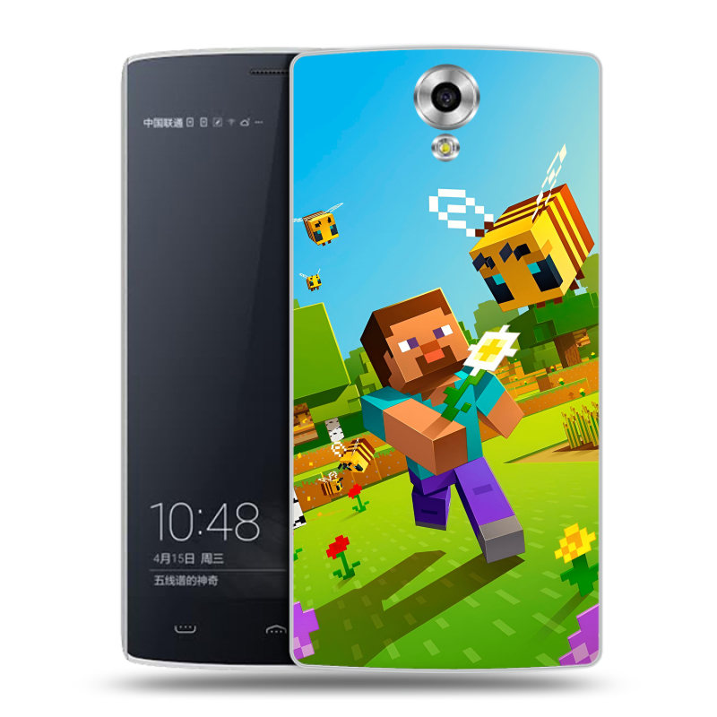 Силиконовый чехол на Homtom HT7 с принтом Майнкрафт Minecraft Силиконовый чехол на Homtom HT7 с принтом Майнкрафт Minecraft