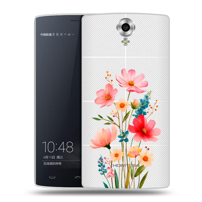 Силиконовый чехол на Homtom HT7 с принтом Цветы Силиконовый чехол на Homtom HT7 с принтом Цветы