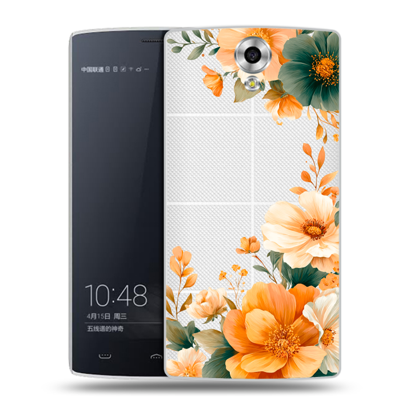 Силиконовый чехол на Homtom HT7 с принтом Цветы принт Силиконовый чехол на Homtom HT7 с принтом Цветы принт