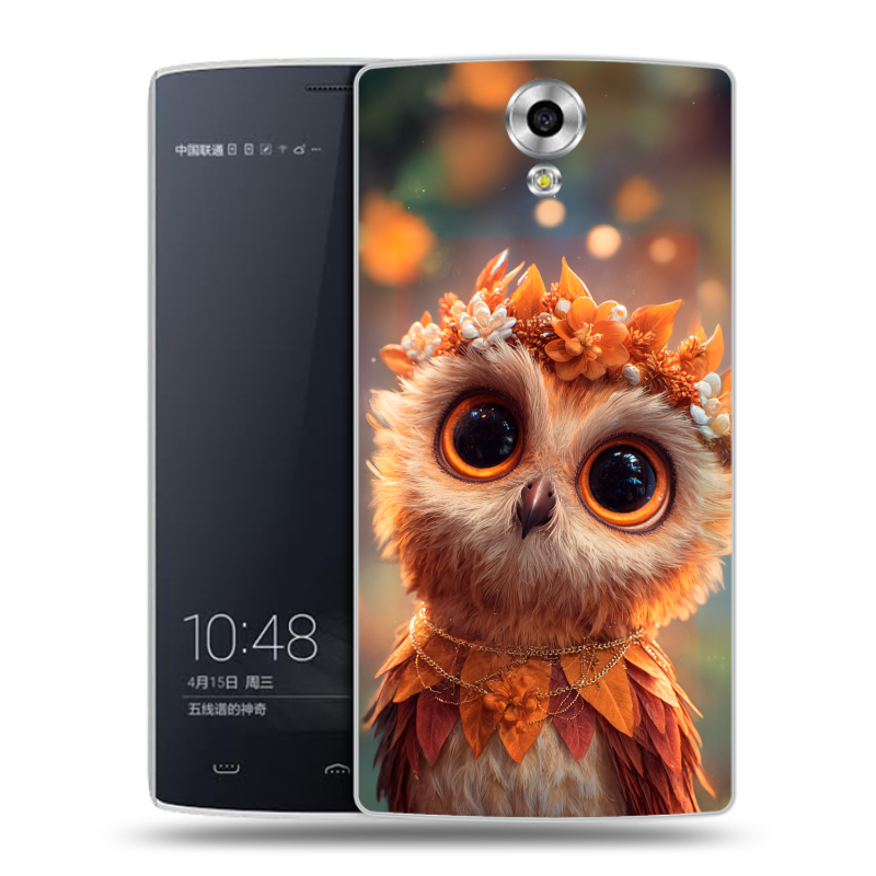 Силиконовый чехол на Homtom HT7 с принтом Милая сова Силиконовый чехол на Homtom HT7 с принтом Милая сова