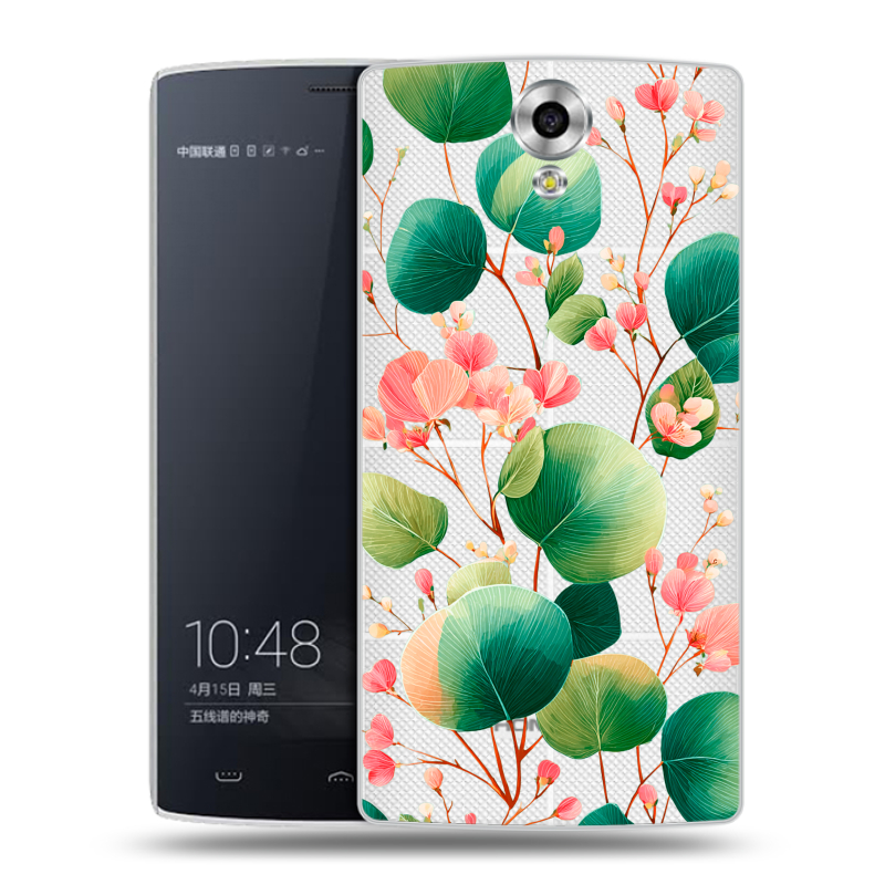 Силиконовый чехол на Homtom HT7 с принтом женский Силиконовый чехол на Homtom HT7 с принтом женский