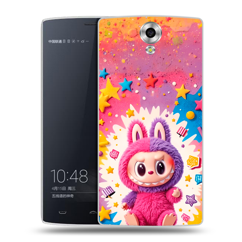 Силиконовый чехол на Homtom HT7 с принтом Labubu Лабубу Силиконовый чехол на Homtom HT7 с принтом Labubu Лабубу