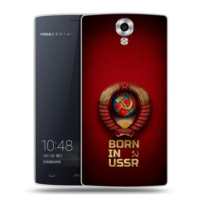 Силиконовый чехол на Homtom HT7 с принтом Флаг Герб СССР Силиконовый чехол на Homtom HT7 с принтом Флаг Герб СССР