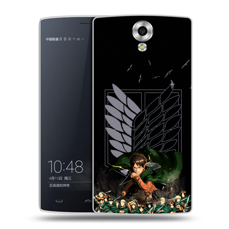 Силиконовый чехол на Homtom HT7 с принтом Атака титанов Силиконовый чехол на Homtom HT7 с принтом Атака титанов