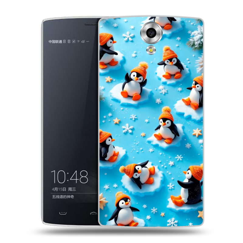 Силиконовый чехол на Homtom HT7 с принтом Новый год Силиконовый чехол на Homtom HT7 с принтом Новый год