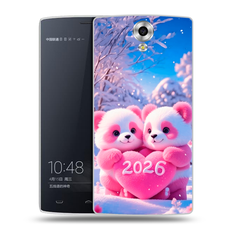 Силиконовый чехол на Homtom HT7 с принтом Новый год Силиконовый чехол на Homtom HT7 с принтом Новый год