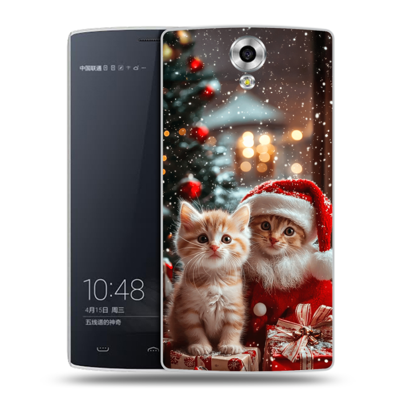 Силиконовый чехол на Homtom HT7 с принтом Новый год Силиконовый чехол на Homtom HT7 с принтом Новый год