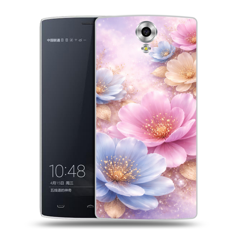 Силиконовый чехол на Homtom HT7 с принтом женский Силиконовый чехол на Homtom HT7 с принтом женский