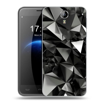 Силиконовый чехол на Homtom HT3 с принтом Черные кристаллы Силиконовый чехол на Homtom HT3 с принтом Черные кристаллы