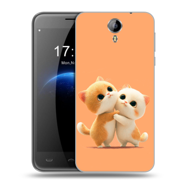 Силиконовый чехол на Homtom HT3 с принтом Милые котики Силиконовый чехол на Homtom HT3 с принтом Милые котики