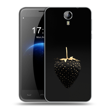 Силиконовый чехол на Homtom HT3 с принтом Черная клубника Силиконовый чехол на Homtom HT3 с принтом Черная клубника