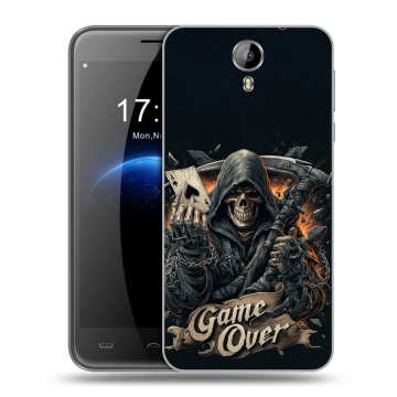 Силиконовый чехол на Homtom HT3 с принтом Скелет карты