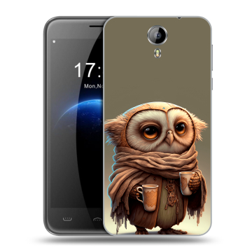 Силиконовый чехол на Homtom HT3 с принтом Сова