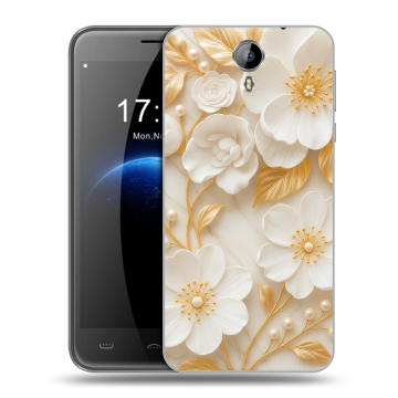 Силиконовый чехол на Homtom HT3 с принтом Цветы Силиконовый чехол на Homtom HT3 с принтом Цветы