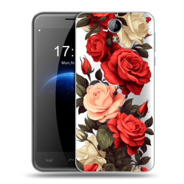 Силиконовый чехол на Homtom HT3 с принтом Розы Силиконовый чехол на Homtom HT3 с принтом Розы