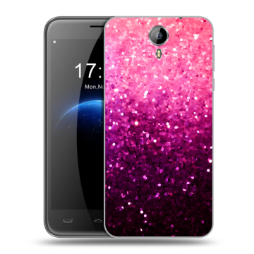 Силиконовый чехол на Homtom HT3 с принтом Блестки