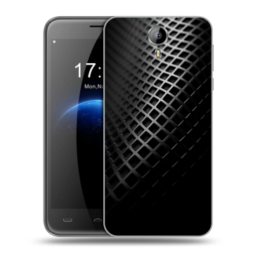 Силиконовый чехол на Homtom HT3 с принтом Текстура металла