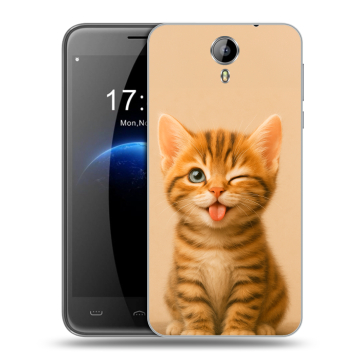Силиконовый чехол на Homtom HT3 с принтом котенок Силиконовый чехол на Homtom HT3 с принтом котенок
