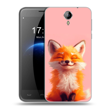 Силиконовый чехол на Homtom HT3 с принтом милая лиса Силиконовый чехол на Homtom HT3 с принтом милая лиса
